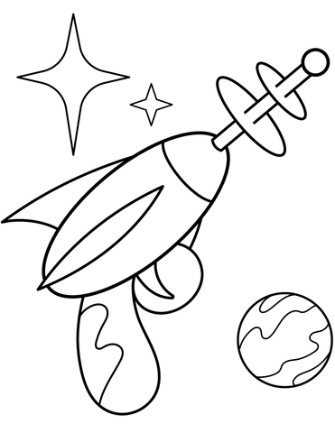 Aliens Gun Coloring Page